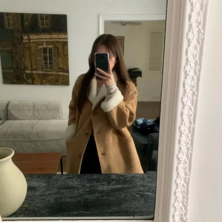 [BUNJANG] リエッテ Alp Wool Mustang Jacket / 새상품! 택포! 리에뜨 알프 울 무스탕 자켓