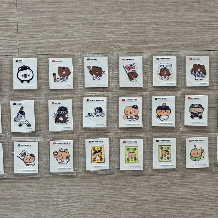 [BUNJANG] Doosan Mang-Gom-i Sticker 1st & 2nd Full Set / 두산 망곰이 띠부씰 1탄2탄 전종세트