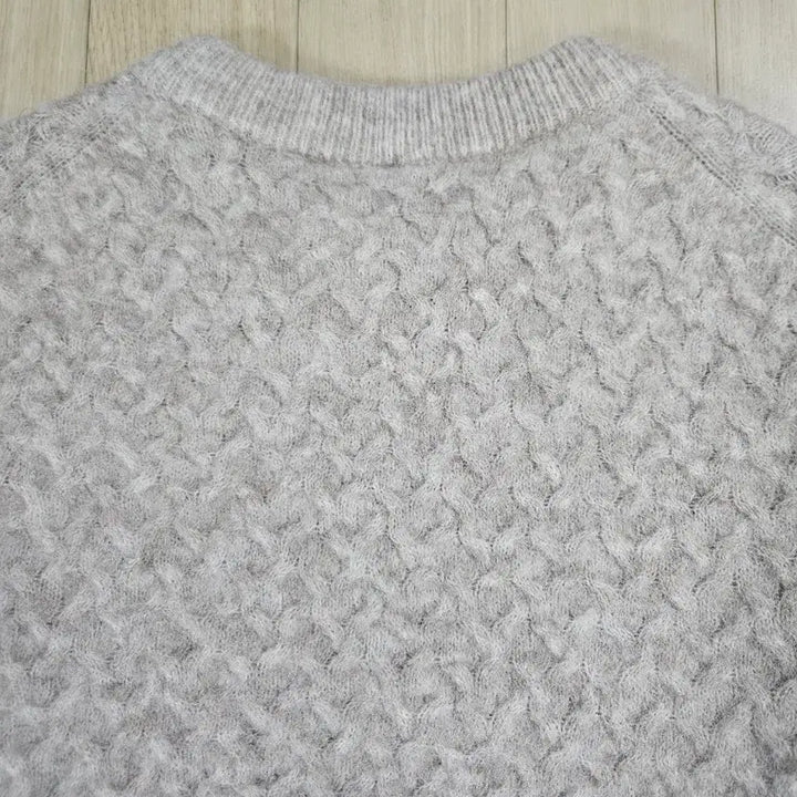 [BUNJANG] Lululemon Light Gray Knit Sweater XS / 룰루레몬 라이트 그레이 꽈배기 니트 XS