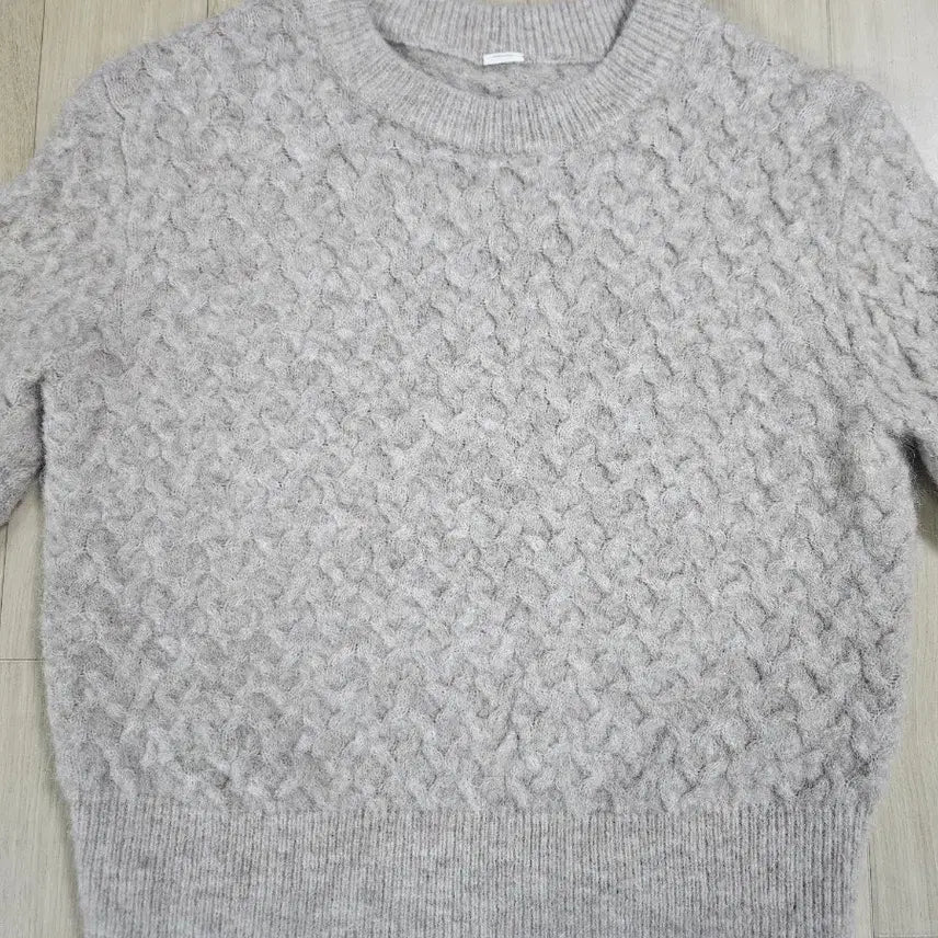 [BUNJANG] Lululemon Light Gray Knit Sweater XS / 룰루레몬 라이트 그레이 꽈배기 니트 XS