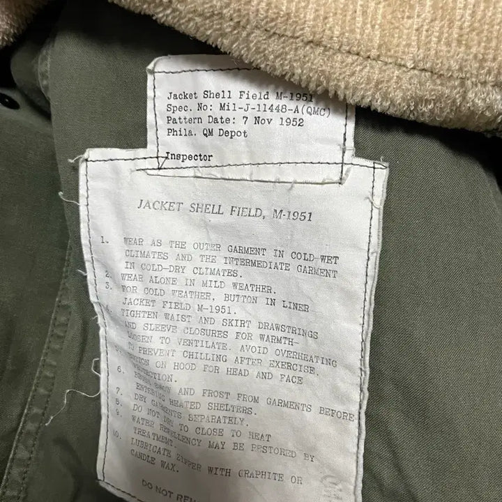 [BUNJANG] M-51 Field Jacket / M51 필드자켓