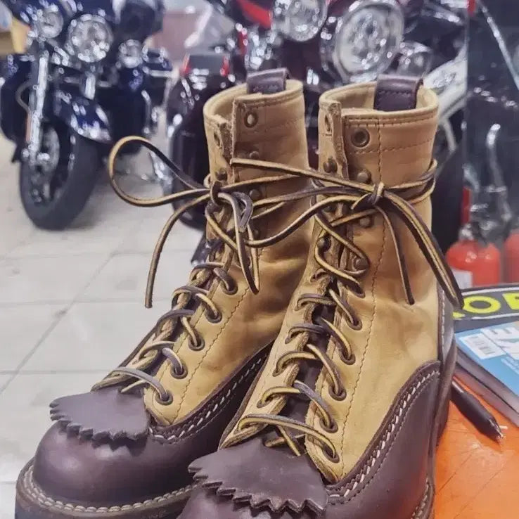 [BUNJANG] Wesco ZamMaster Two-Tone Boots / 웨스코 잠마스터 투톤 부츠
