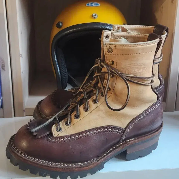 [BUNJANG] Wesco ZamMaster Two-Tone Boots / 웨스코 잠마스터 투톤 부츠