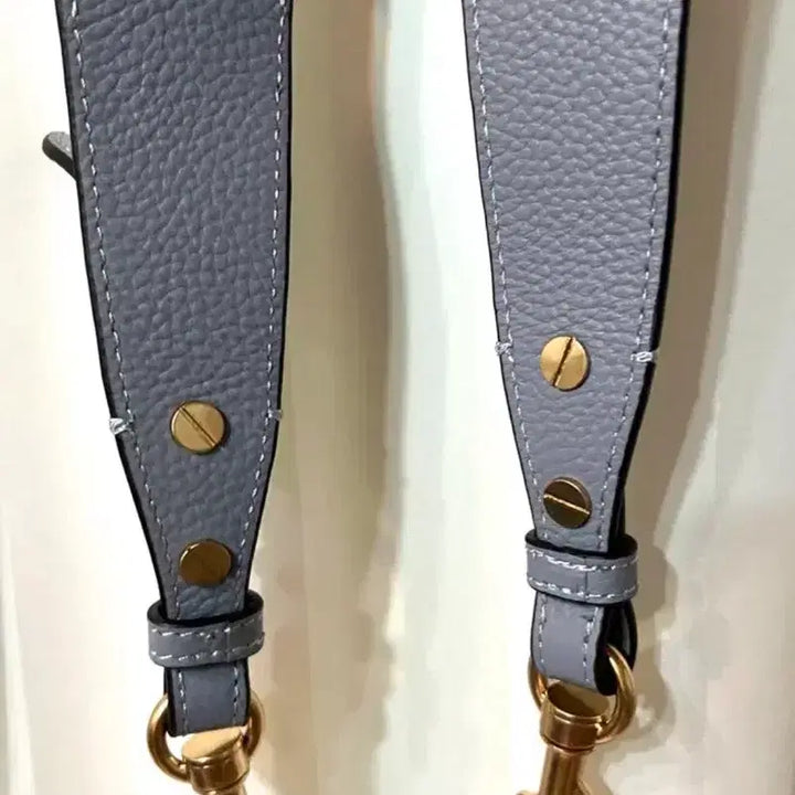 [BUNJANG] Leather Braided Gray Bag Strap / (새상품) 가죽 땋은 가방 스트랩 회색
