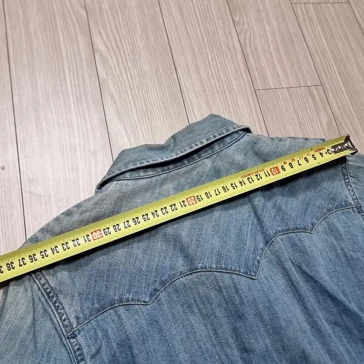 [BUNJANG] Ralph Lauren Denim Chambray Long Shirt Dress / 랄프로렌 데님 샴브레이 롱 셔츠 원피스(실측)