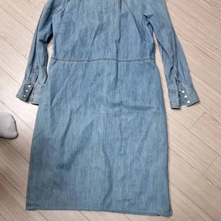 [BUNJANG] Ralph Lauren Denim Chambray Long Shirt Dress / 랄프로렌 데님 샴브레이 롱 셔츠 원피스(실측)