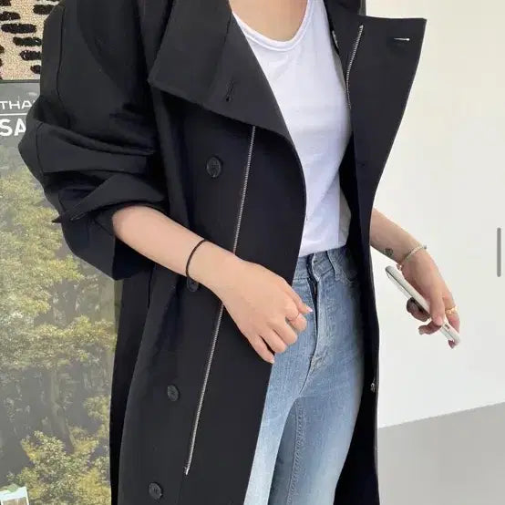 [BUNJANG] Song Label Paparazzi Trench Coat / 쏭라벨 트렌치코트 파파라치 실착5회미만