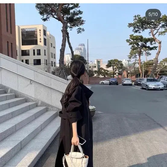 [BUNJANG] Song Label Paparazzi Trench Coat / 쏭라벨 트렌치코트 파파라치 실착5회미만