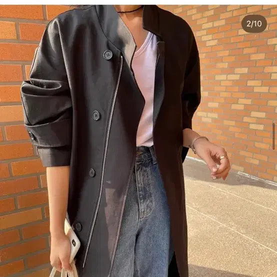 [BUNJANG] Song Label Paparazzi Trench Coat / 쏭라벨 트렌치코트 파파라치 실착5회미만