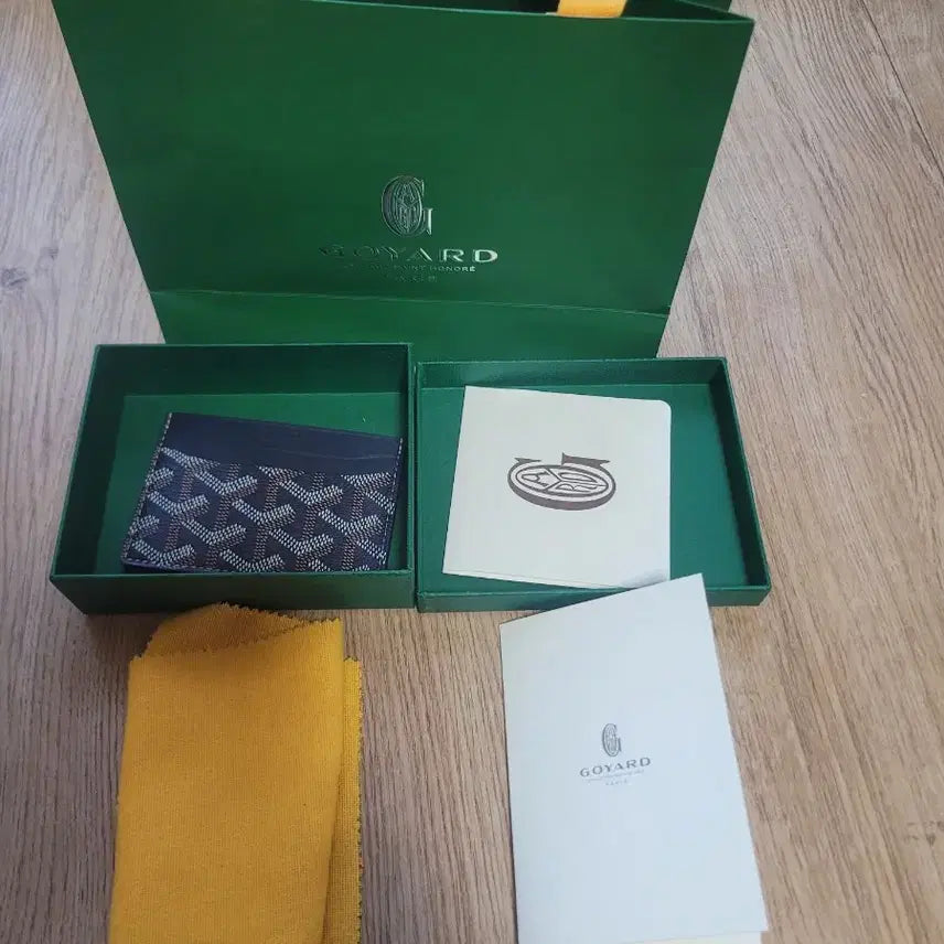 [BUNJANG] Goyard Card Case Navy Full Set / 고야드 카드 케이스 네이비 풀세트