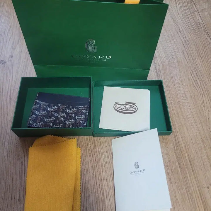 [BUNJANG] Goyard Card Case Navy Full Set / 고야드 카드 케이스 네이비 풀세트