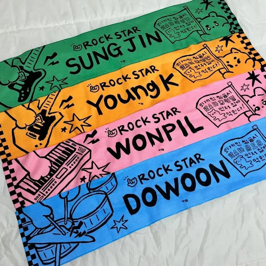 [BUNJANG] DAY6 Wonpil Slogan Towel / 데이식스 원필 슬로건 타올 양도 판매