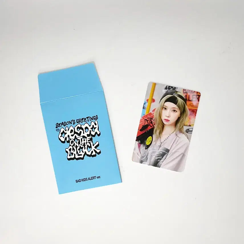 에스파 윈터 2025 시즌그리팅 시그 포카 포토카드