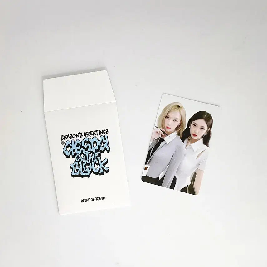 에스파 윈터 닝닝 2025 시즌그리팅 시그 포카 포토카드