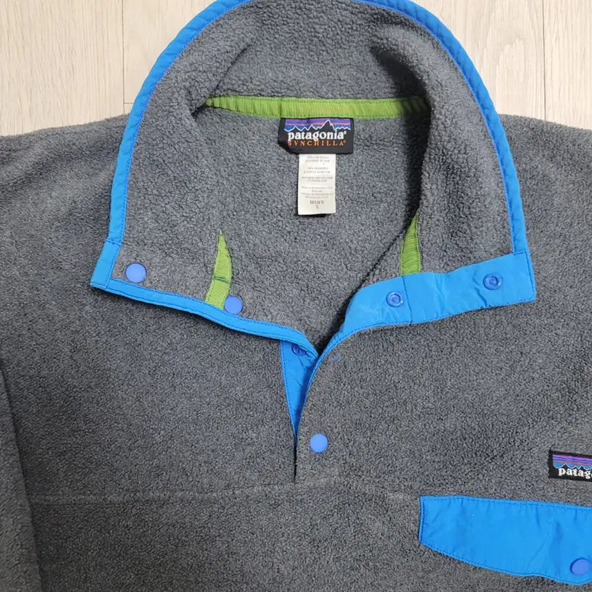 [BUNJANG] Patagonia Synchilla Lightweight Gray/Blue Fleece Jacket / [S] 파타고니아 신칠라 라이트웨이트 그레이/블루