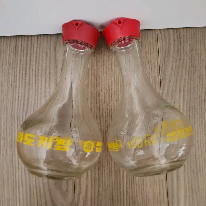 [SOLD OUT] ((근대사)) 옛날 샘표 간장/식초 유리병 2개