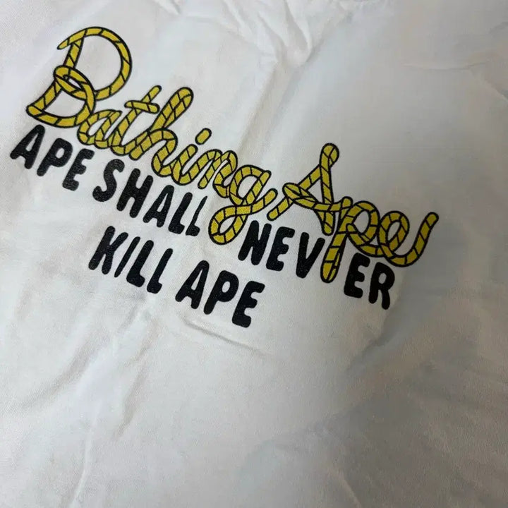 [BUNJANG] BAPE T-shirt XL White / 베이프 반팔