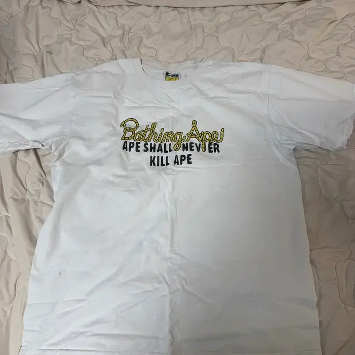 [BUNJANG] BAPE T-shirt XL White / 베이프 반팔