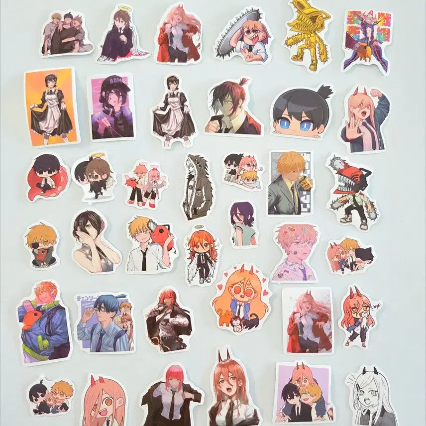 [BUNJANG] Chainsaw Man Sticker Set / 체인소맨 조각스티커 60조각