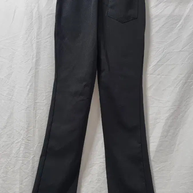 [BUNJANG] Black Bootcut Banding Slacks / 블랙 부츠컷 밴딩 슬랙스 바지