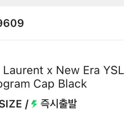 [BUNJANG] Stussy x Saint Laurent Ball Cap / 새상품 스투시x생로랑 볼캡 팝니다