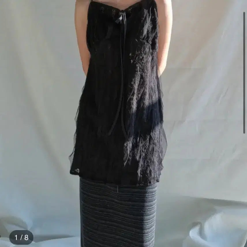 [BUNJANG] Picky Society Lace Strap Dress (Black) / 피키소사이어티 Lace Strap Dress (Black)