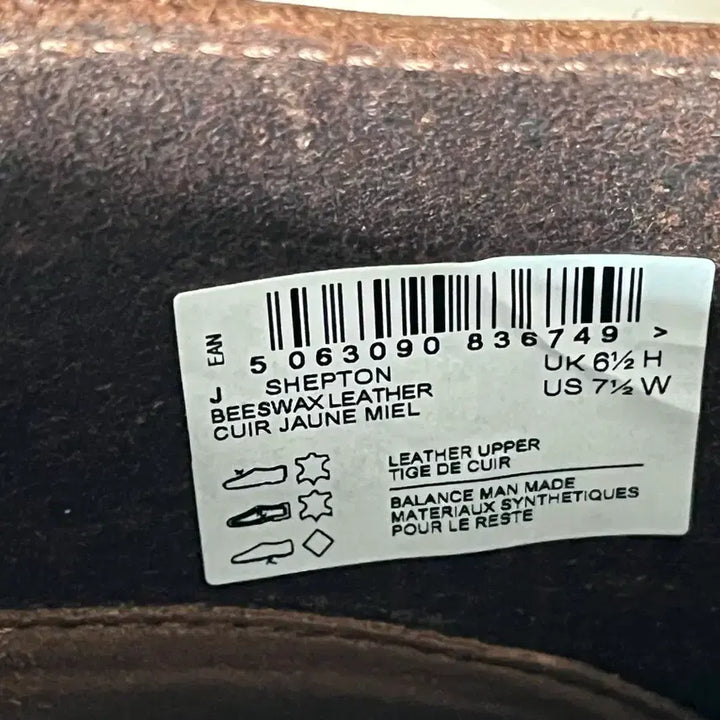 [BUNJANG] Clarks Septon Beeswax Leather Boots / 클락스 셉튼 비즈왁스 천연가죽 부츠 255