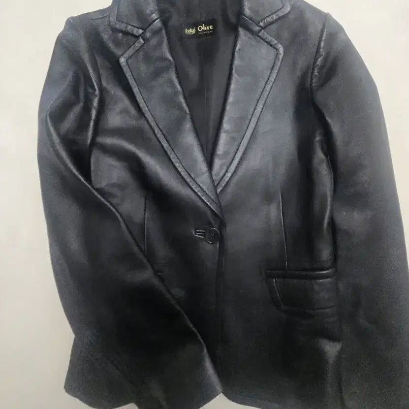 [BUNJANG] Olive Des Olive Lambskin Blazer / 올리브데올리브 양가죽 블레이저