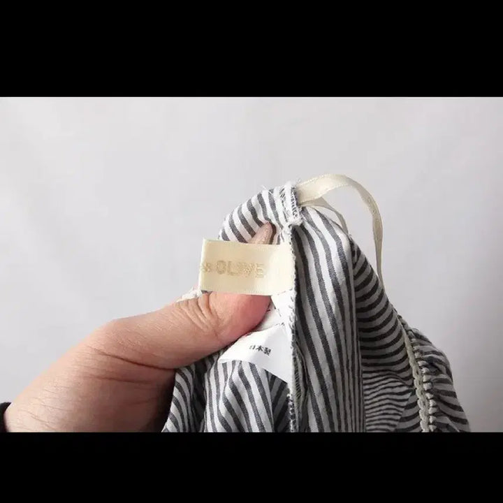 [BUNJANG] Striped Ruffle Long Skirt / 스트라이프 캉캉 롱 스커트