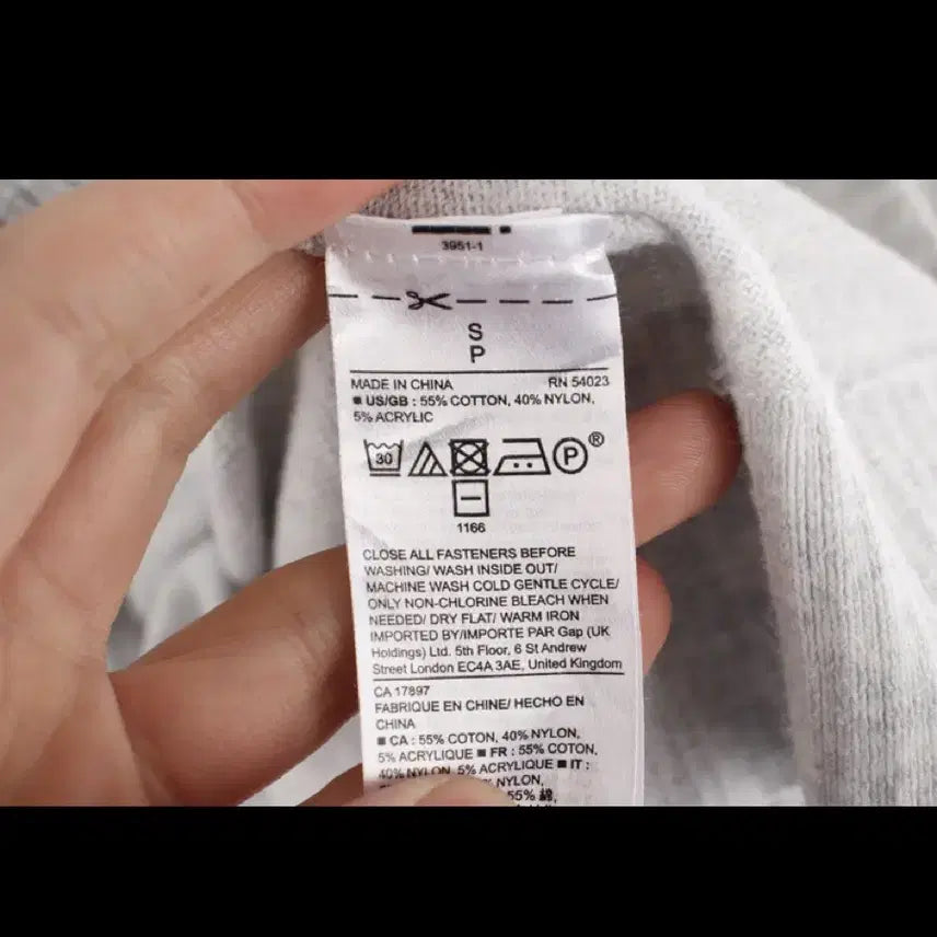 [BUNJANG] GAP Cardigan - Light Gray - Size S / GAP 가디건 S 라이트 그레이