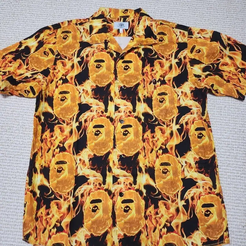 [BUNJANG] BAPE Flame Shirt / 베이프 플레임 셔츠