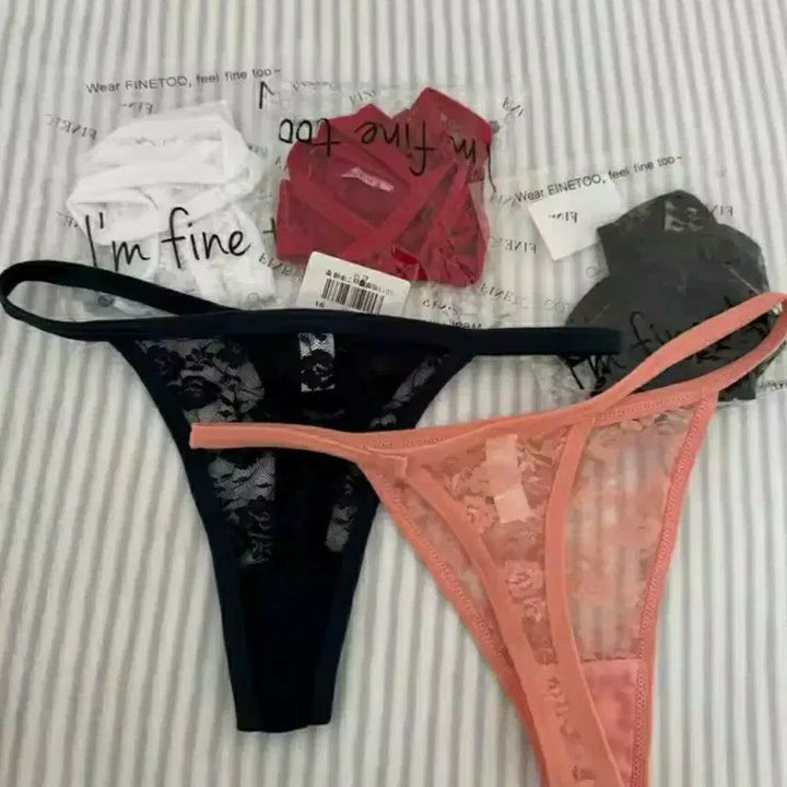 [BUNJANG] Unworn Lace Panties Set / 레이스 티팬티 5종 세트