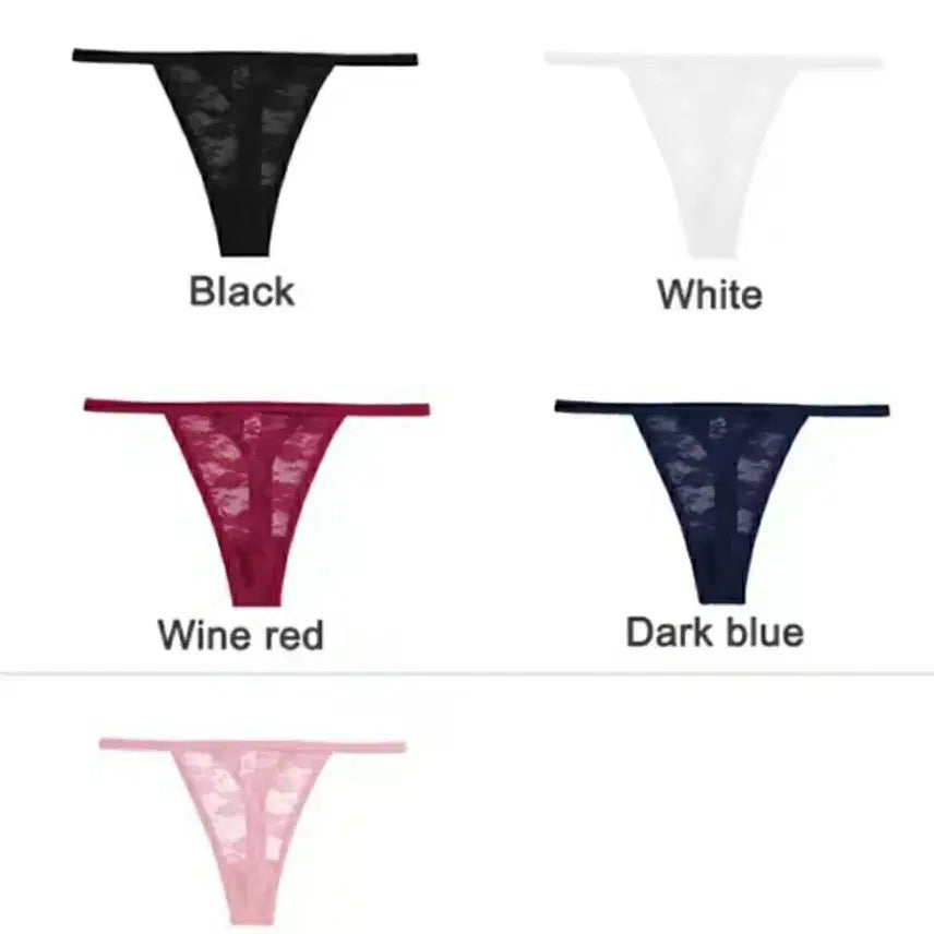 [BUNJANG] Unworn Lace Panties Set / 레이스 티팬티 5종 세트