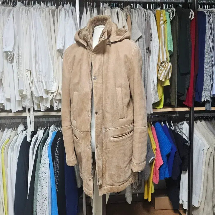 [BUNJANG] Brunello Cucinelli Shearling Mouton Long Coat / 브루넬로 쿠치넬리 시어링무스탕 후드롱코트