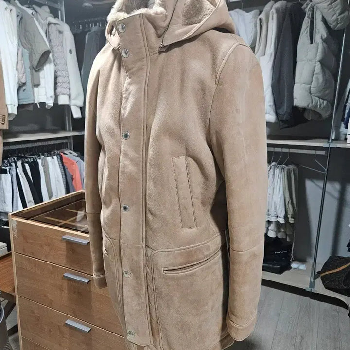 [BUNJANG] Brunello Cucinelli Shearling Mouton Long Coat / 브루넬로 쿠치넬리 시어링무스탕 후드롱코트
