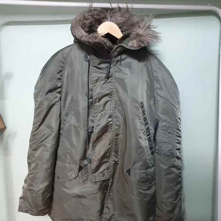 [BUNJANG] Alpha Industries N3B Parka Jacket - Large / 미군 알파 인더스트리 N3B 야상 점퍼 라지