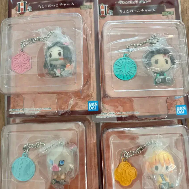 [SOLD OUT] (미개봉)귀멸의칼날 젠이츠 이노스케 탄지로 초코노코 제일복권 피규어 키링