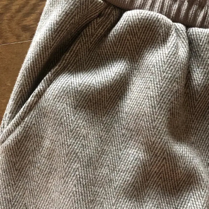 [BUNJANG] Stefanel Beige Banded Slacks / 스테파넬 베이지밴딩바지