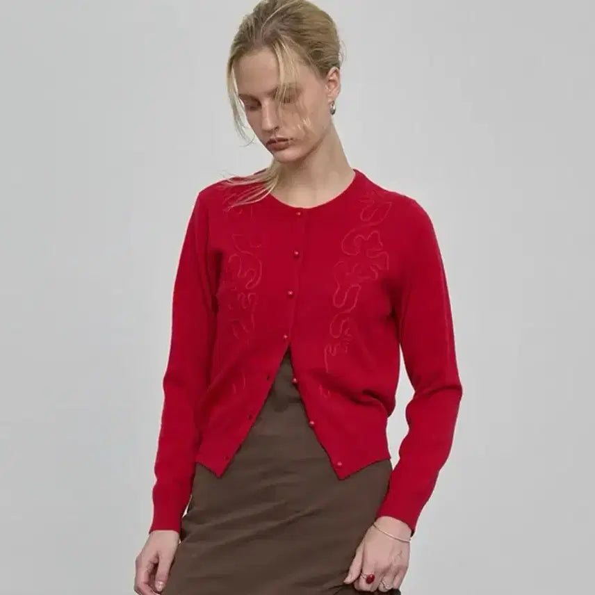 [BUNJANG] nuakle Needlework Cardigan / 새제품]누아클레 nuakle 니들워크 가디건