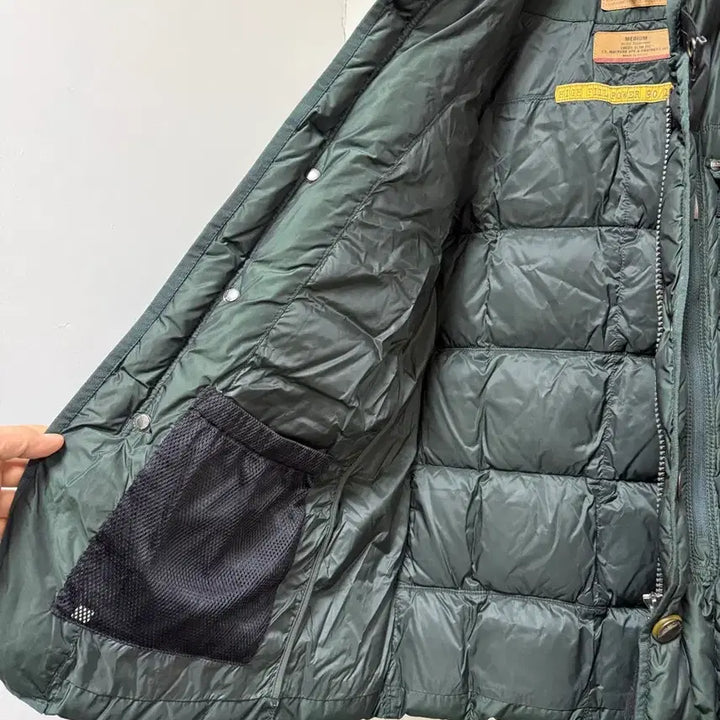 [BUNJANG] Parajumpers Men's Green Goose Down Padded Jacket / 파라점퍼스 남성 그린 구스다운 패딩 점퍼 자켓 M 100사이즈 파점 명품
