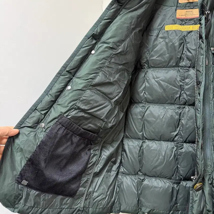 [BUNJANG] Parajumpers Men's Green Goose Down Padded Jacket / 파라점퍼스 남성 그린 구스다운 패딩 점퍼 자켓 M 100사이즈 파점 명품