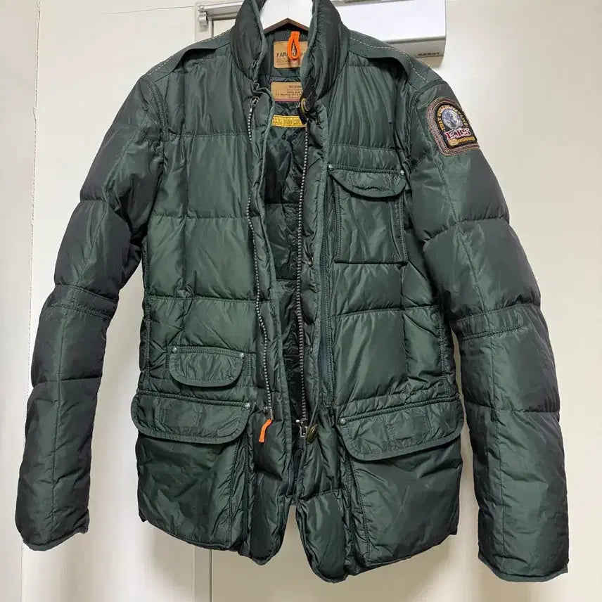 [BUNJANG] Parajumpers Men's Green Goose Down Padded Jacket / 파라점퍼스 남성 그린 구스다운 패딩 점퍼 자켓 M 100사이즈 파점 명품