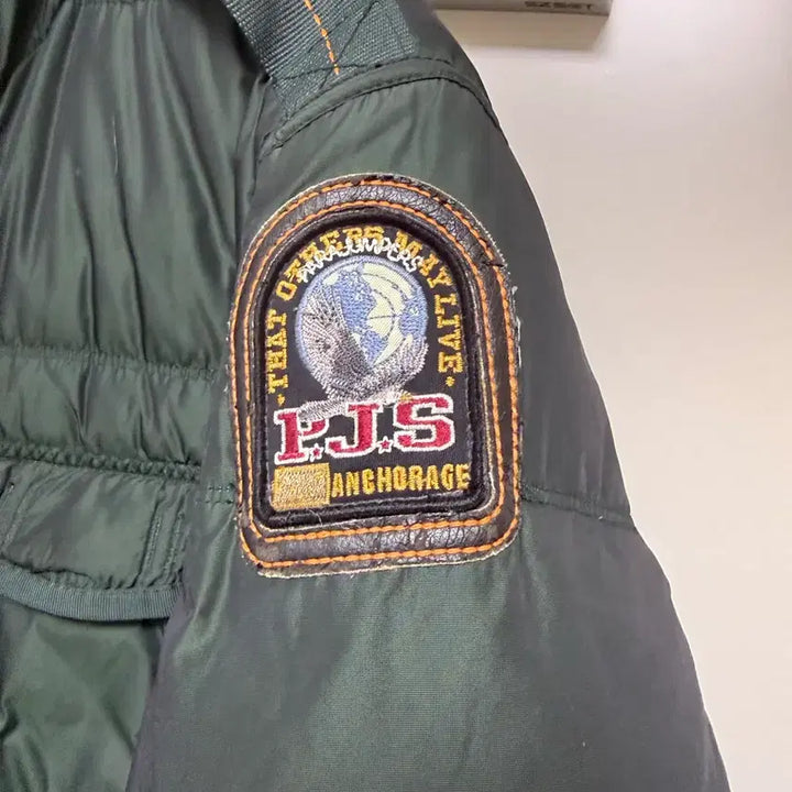 [BUNJANG] Parajumpers Men's Green Goose Down Padded Jacket / 파라점퍼스 남성 그린 구스다운 패딩 점퍼 자켓 M 100사이즈 파점 명품