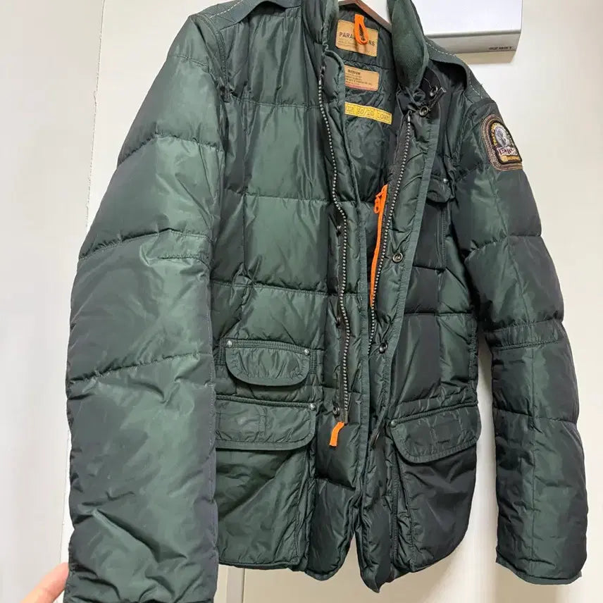 [BUNJANG] Parajumpers Men's Green Goose Down Padded Jacket / 파라점퍼스 남성 그린 구스다운 패딩 점퍼 자켓 M 100사이즈 파점 명품