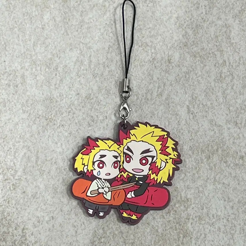 [BUNJANG] Demon Slayer Rengoku Brothers Rubber Strap / 귀멸의칼날 무한열차 러버스크랩 렌고쿠형제 판매합니다.