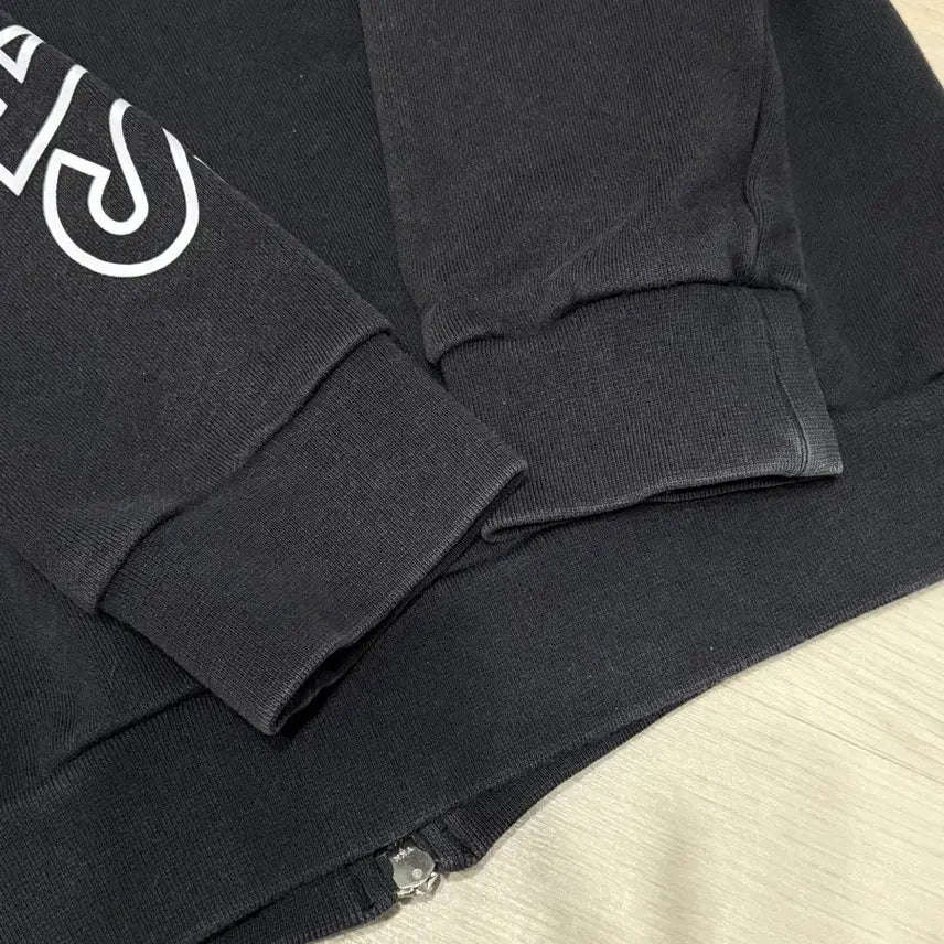 [BUNJANG] Adidas RUN DMC Hoodie Black 110 / 아디다스 X RUN DMC 후드 집업 블랙 110