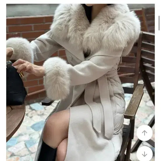 [BUNJANG] Real Fox Goose Down Padded Coat / 46->15 리얼폭스 구스 패딩 코트 /수입의류 드오브 로썸제이 블레스샵