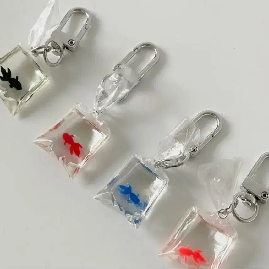 [BUNJANG] Bongjiso Goldfish Keyring [Red] / 봉지 속 금붕어 키링 [레드]