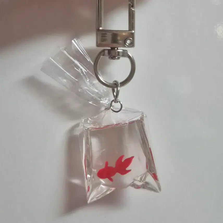 [BUNJANG] Bongjiso Goldfish Keyring [Red] / 봉지 속 금붕어 키링 [레드]