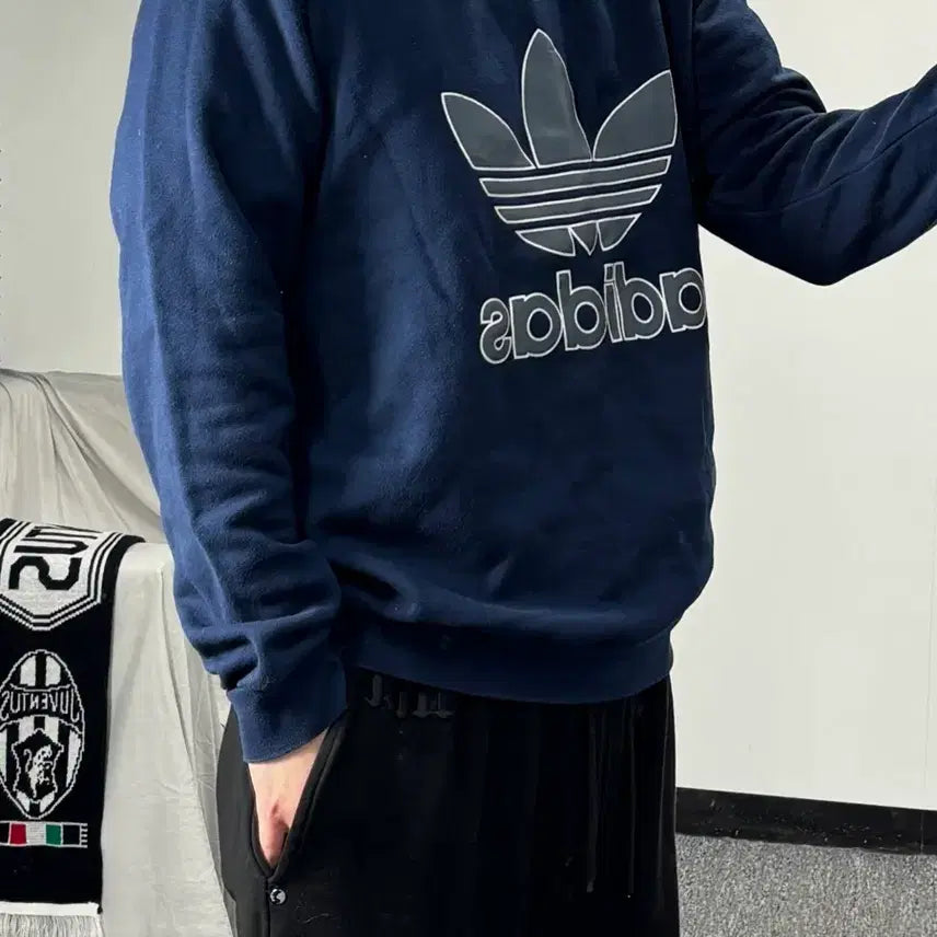 [BUNJANG] Adidas Trefoil Crew Sweatshirt / 아디다스 트레포일 크루 스웻셔츠